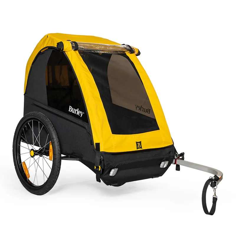 Burley Bee Double Bike Trailer in Yellow
