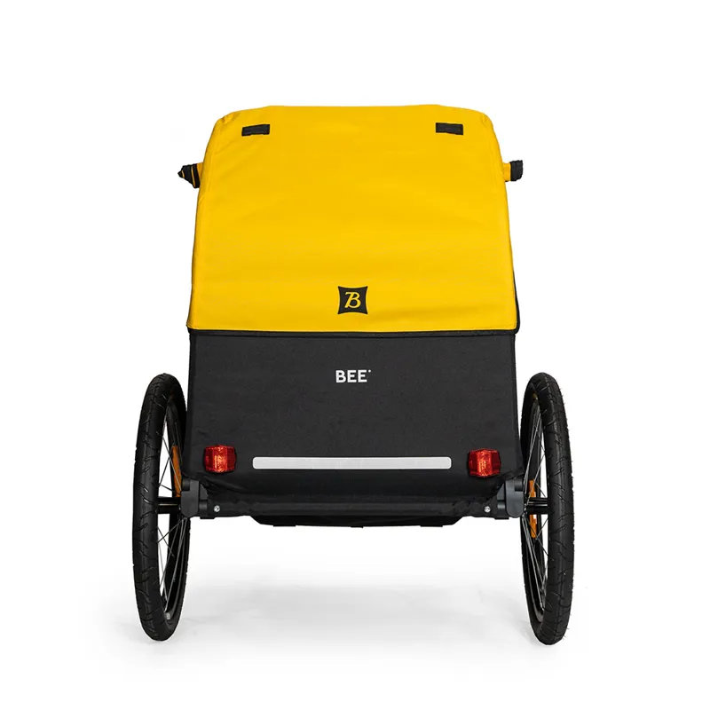 Burley Bee Double Bike Trailer in Yellow-1