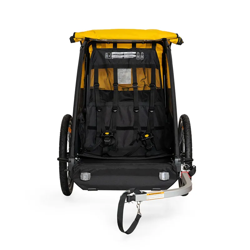 Burley Bee Double Bike Trailer in Yellow-2