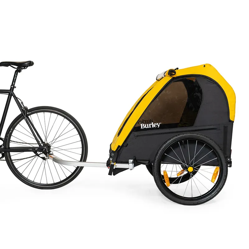 Burley Bee Double Bike Trailer in Yellow-5
