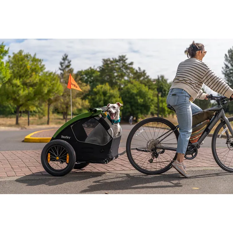 Burley Tail Wagon Pet Trailer in Green-7