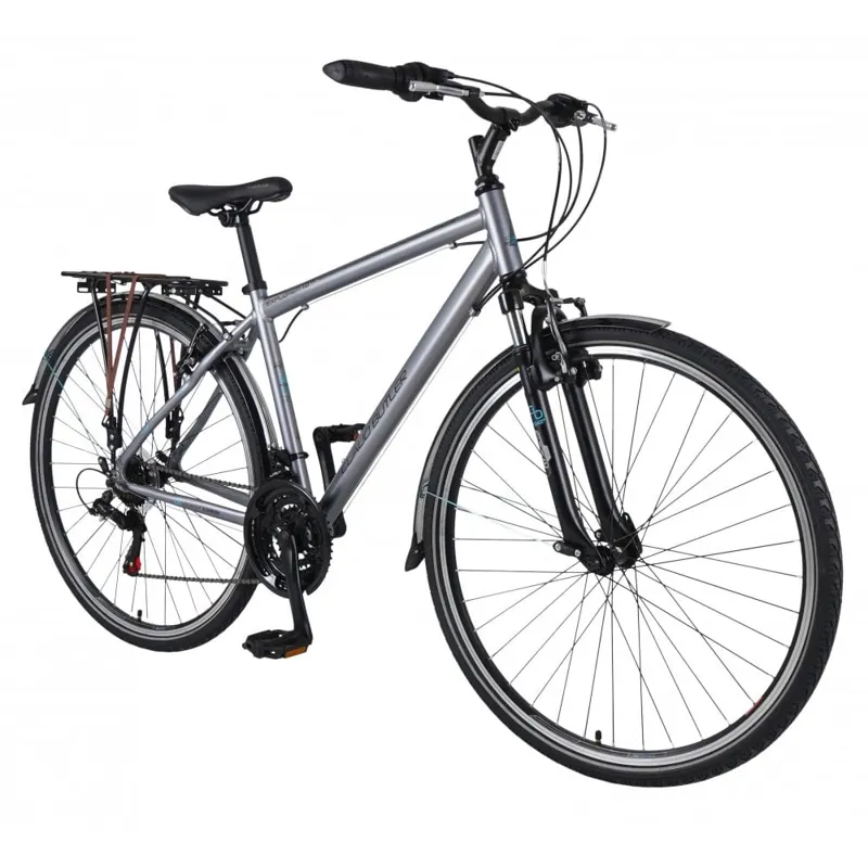 Claud Butler Explorer 1.0 EQ Hybrid Bike in Silver-1
