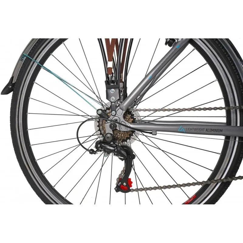 Claud Butler Explorer 1.0 EQ Hybrid Bike in Silver-8