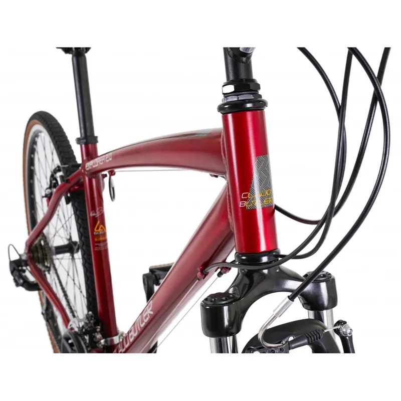 Claud Butler Explorer 2.0 Hybrid Bike in Red-1