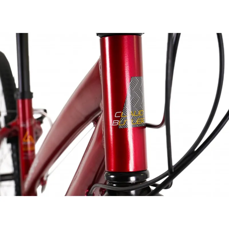 Claud Butler Explorer 2.0 Low Step Hybrid Bike in Red-2