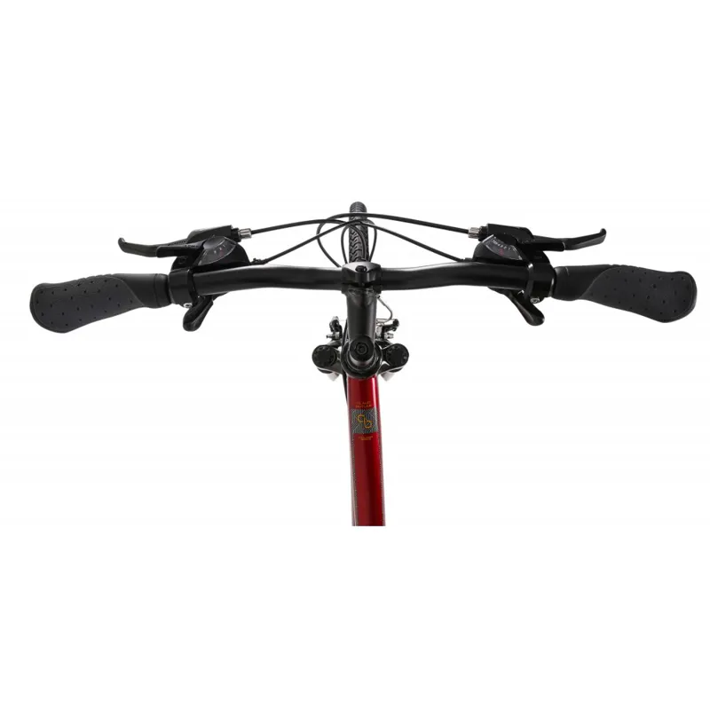 Claud Butler Explorer 2.0 Low Step Hybrid Bike in Red-7