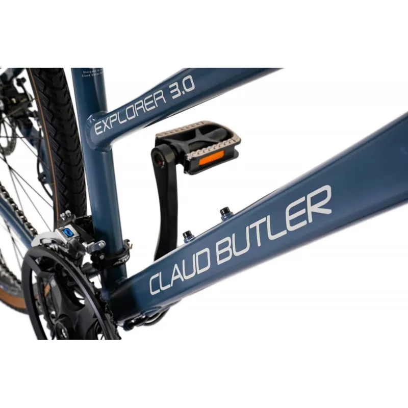 Claud Butler Explorer 3.0 Low Step Hybrid Bike in Grey-3