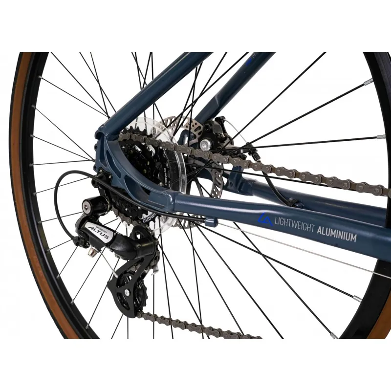 Claud Butler Explorer 3.0 Low Step Hybrid Bike in Grey-6