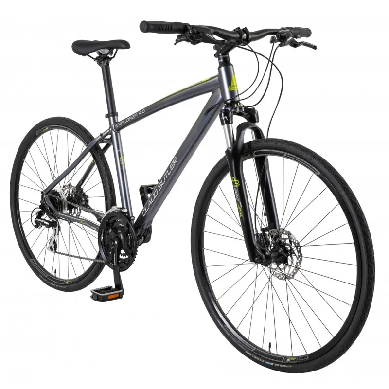 Claud Butler Explorer 4.0 Hybrid Bike in Grey-1