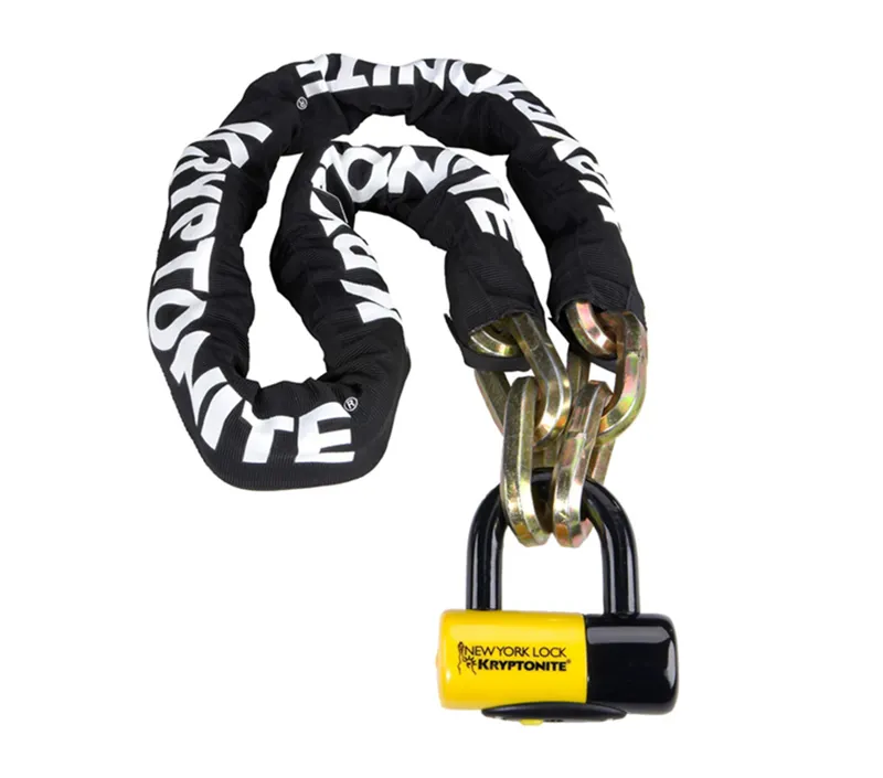 Kryptonite New York Fahgettaboudit 150cm Chain w/Lock in Black/Yellow