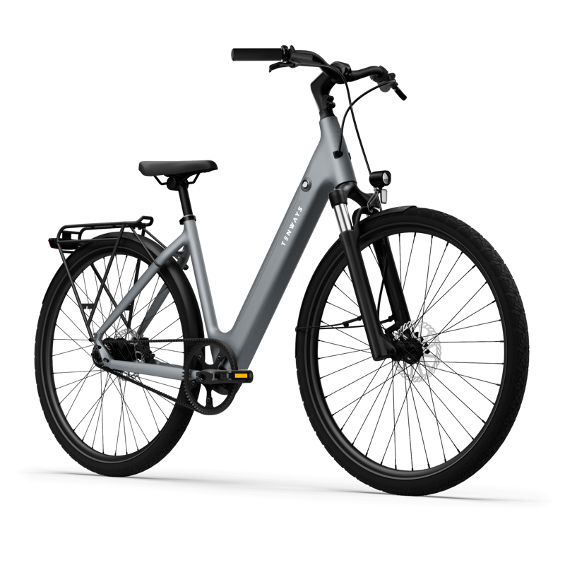 Tenways CGO800S Lightweight City eBike in Pebble Grey-1