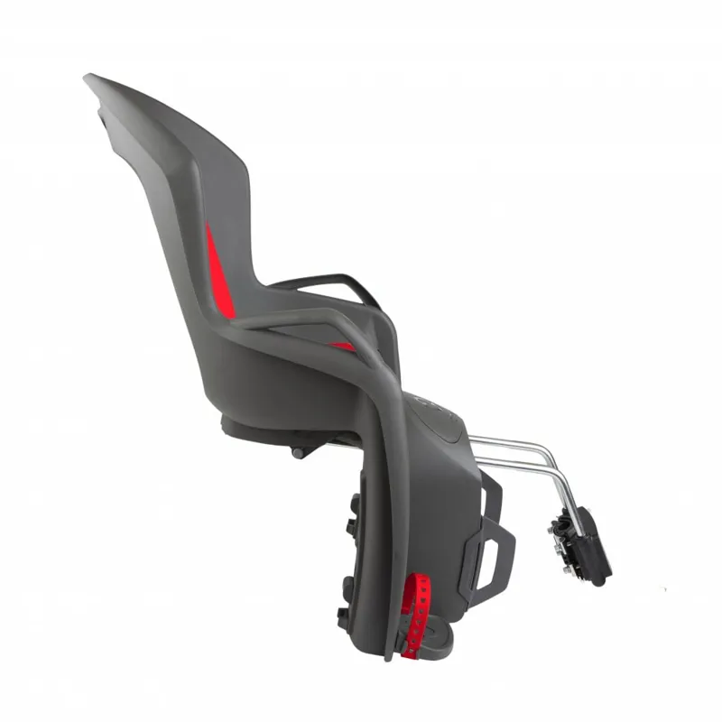 New -Hamax Amiga Child Bike Seat in Dark Grey/ Red - Frame Mount-1