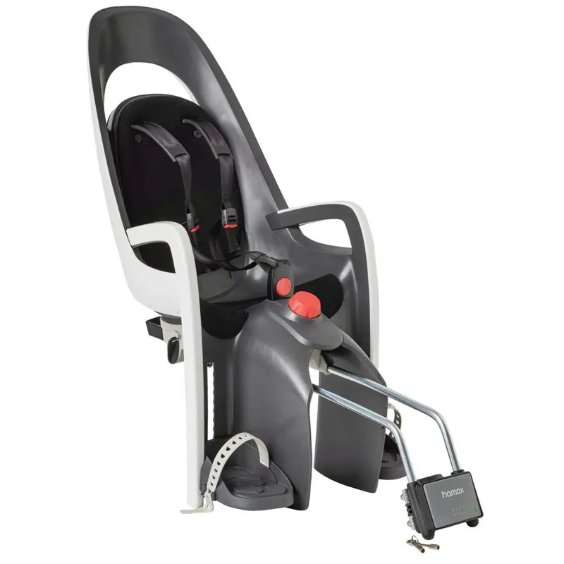 Hamax Caress Rear Childseat in White/Black Frame Mounted