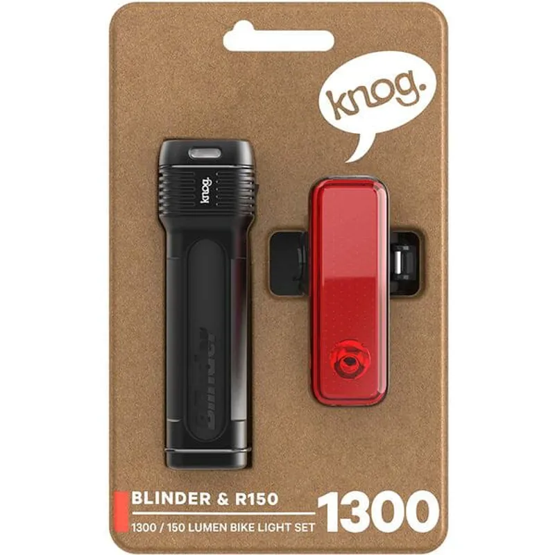 Knog Blinder Pro 1300 R150 Twin Pack in Black-7