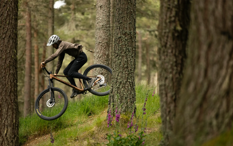 New 2026 Orbea Laufey H10 Mountain Bike in Cinnamon Matt - Black-6