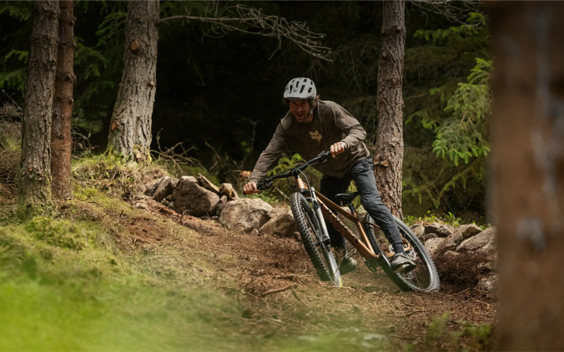 New 2026 Orbea Laufey H10 Mountain Bike in Cinnamon Matt - Black-10