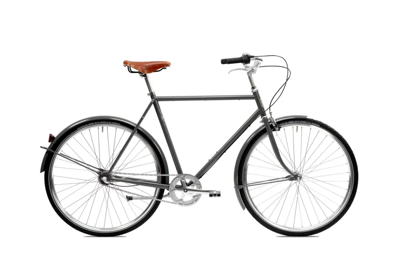 Pelago Bristol 7 Speed Hub Urban City Bike in Traffic Grey-2