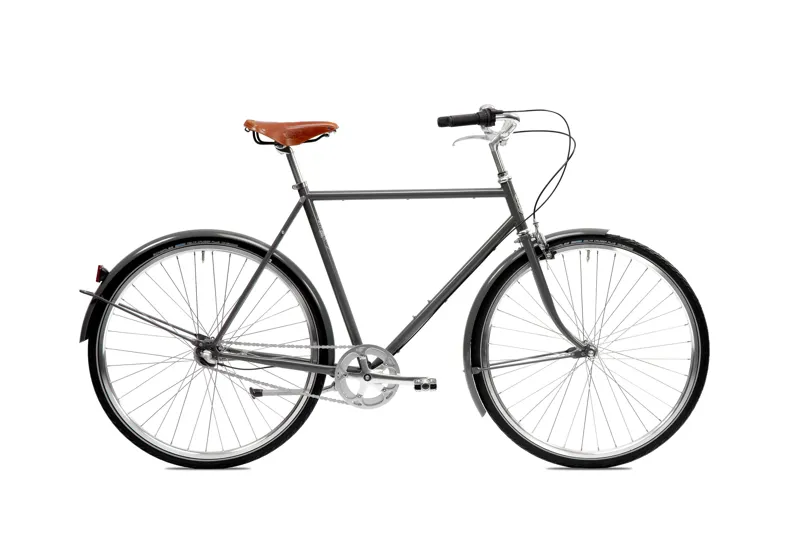 Pelago Bristol 3 Speed Hub Urban City Bike in Traffic Grey-2