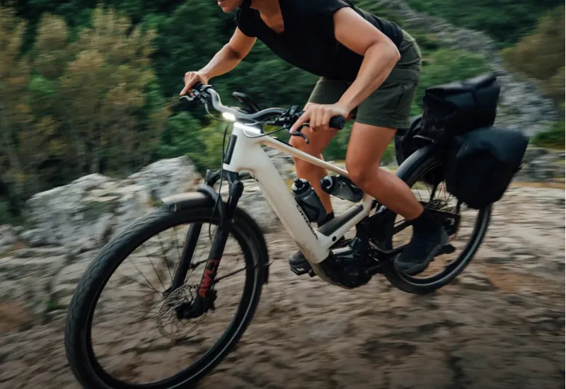 NEW - Orbea Muga 20 Urban Electric Bike in Ivory White - Black-10