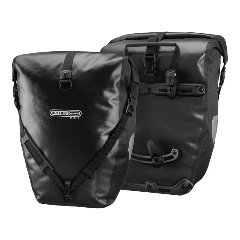 Ortlieb Back-Roller Classic Waterproof Pannier Bag Pair in Black 40L