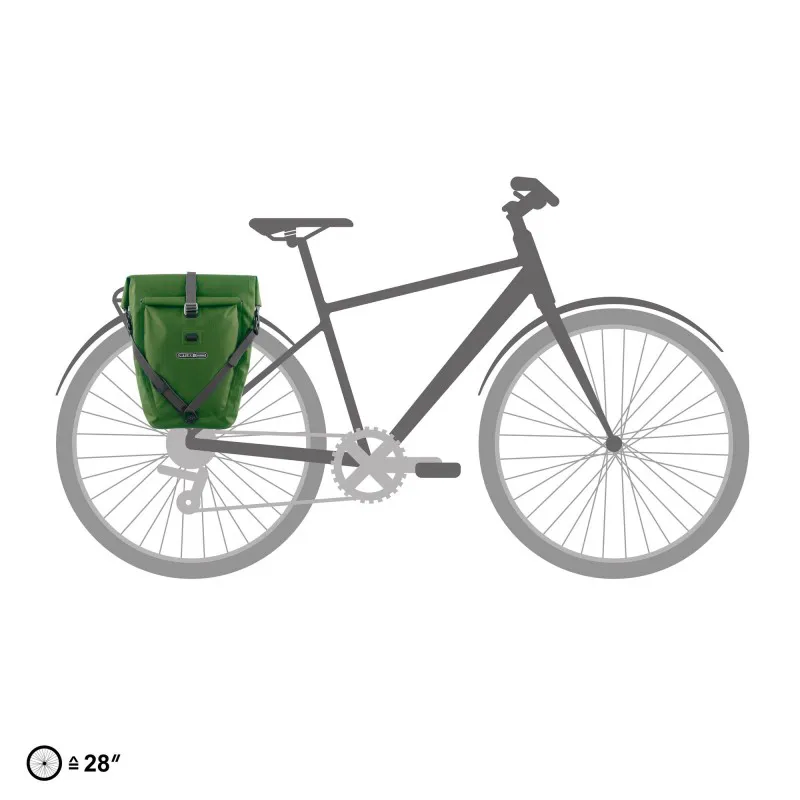 Ortlieb Back-Roller Plus 23L Rear Pannier Bag in Green-7