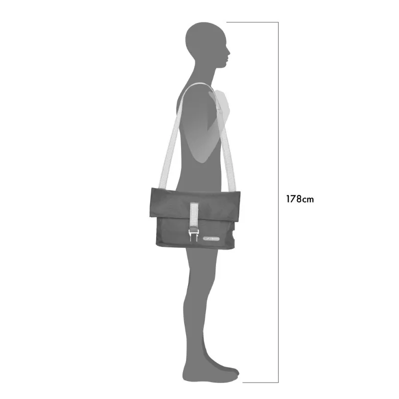Ortlieb Twin-City Urban 9L Pannier Bag in Pepper-5