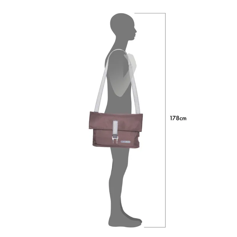 Ortlieb Twin-City Urban 9L Pannier Bag in Ash Rose-6