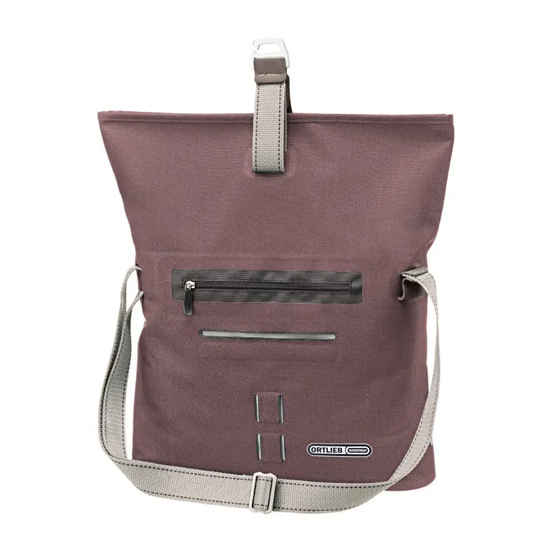 Ortlieb Twin-City Urban 9L Pannier Bag in Ash Rose-2