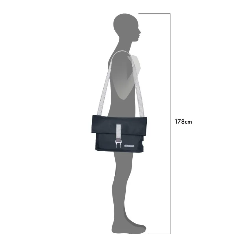 Ortlieb Twin-City Urban 9L Pannier Bag in Ink-6
