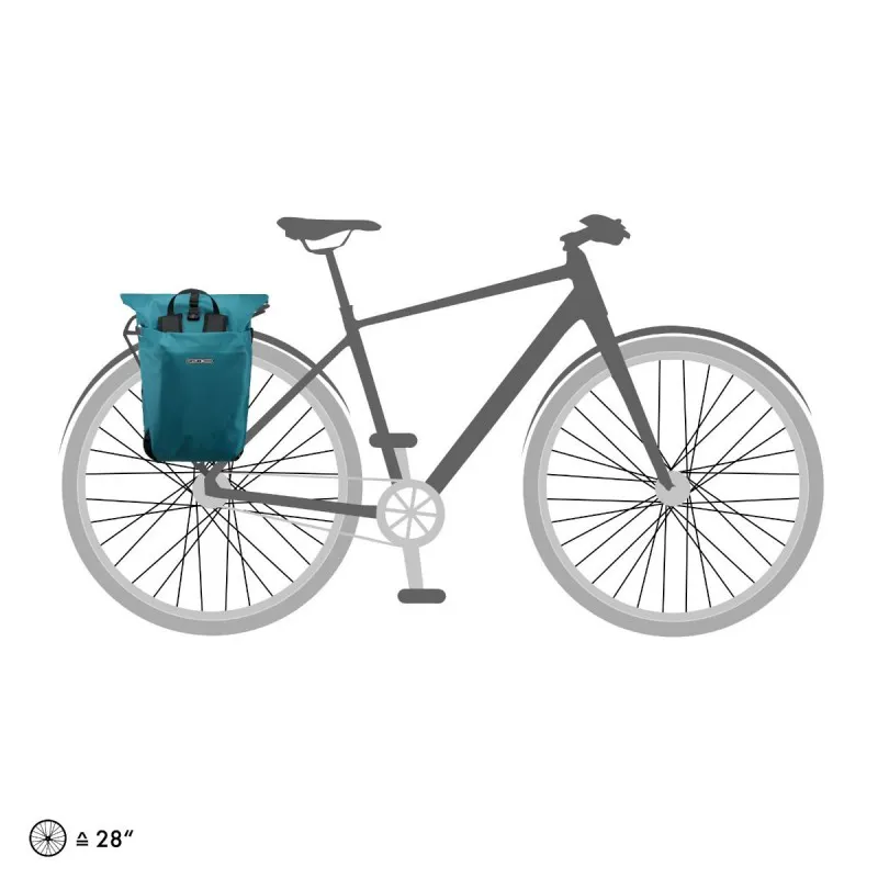 Ortlieb Vario 20L QL2.1 Backpack/Pannier Bag in Petrol-3