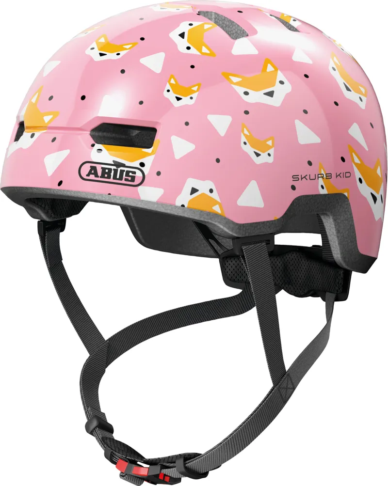 ABUS Skurb Kids Skate Helmet In Rose Foxes-1
