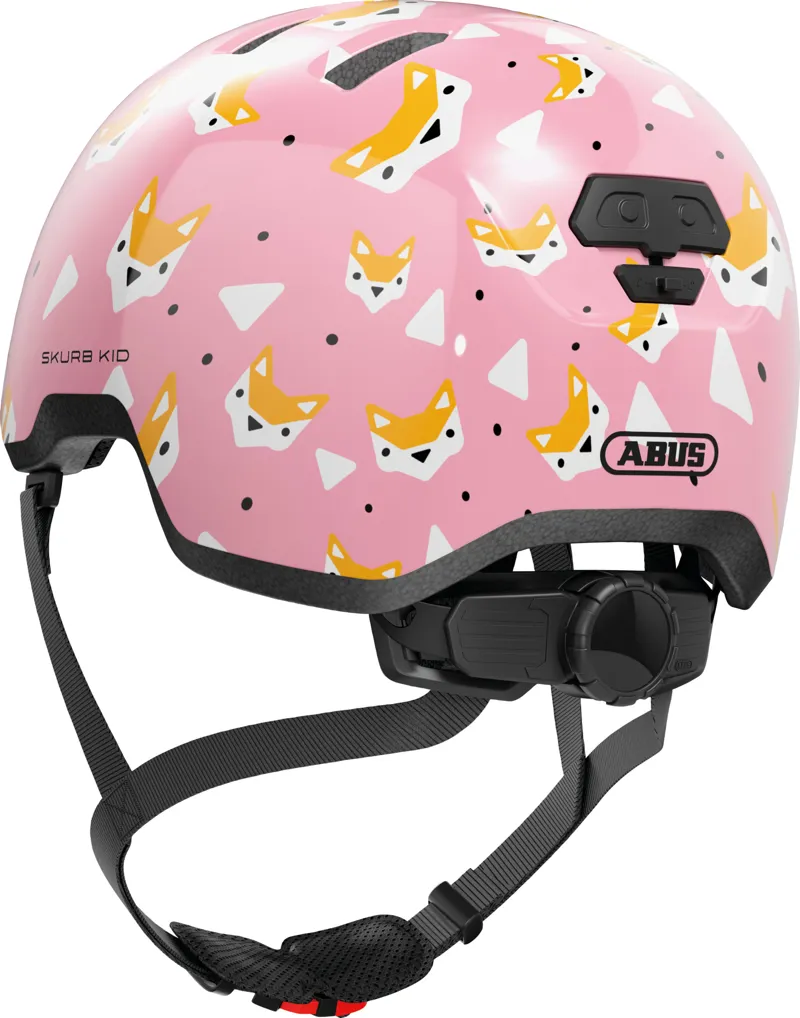 ABUS Skurb Kids Skate Helmet In Rose Foxes-3