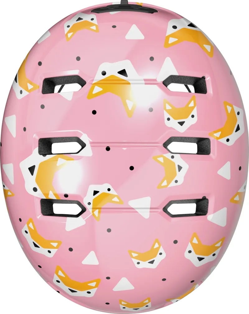 ABUS Skurb Kids Skate Helmet In Rose Foxes-2