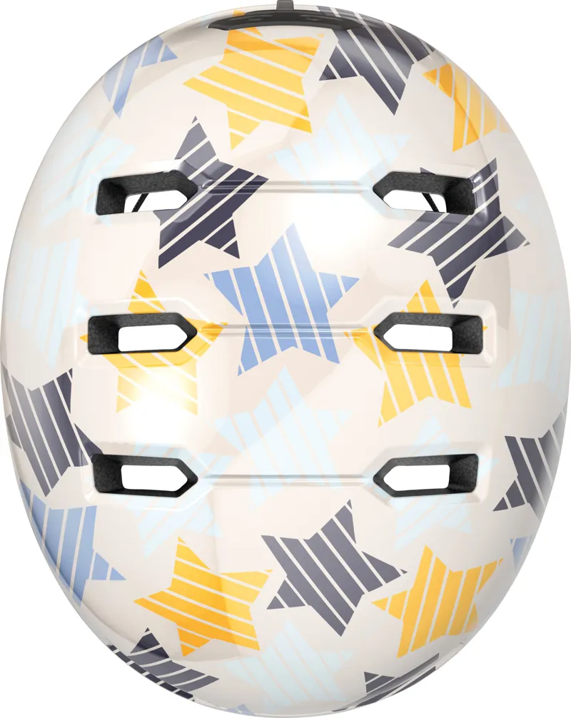 ABUS Skurb Kids Skate Helmet In Stars Grey-1