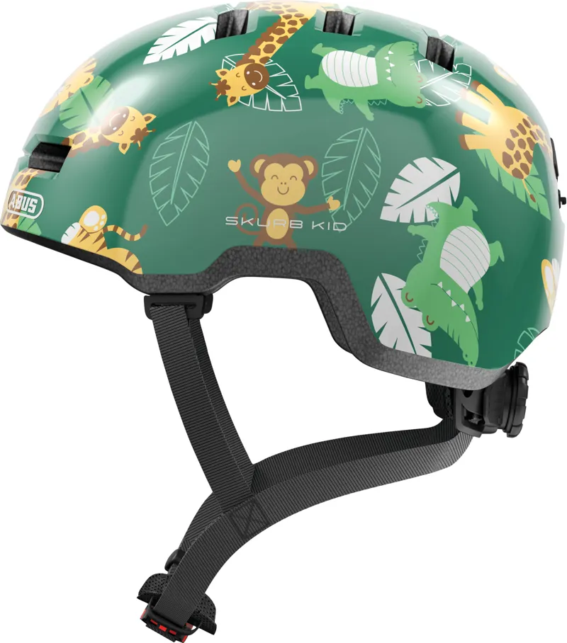 ABUS Skurb Kids Skate Helmet In Jungle Green