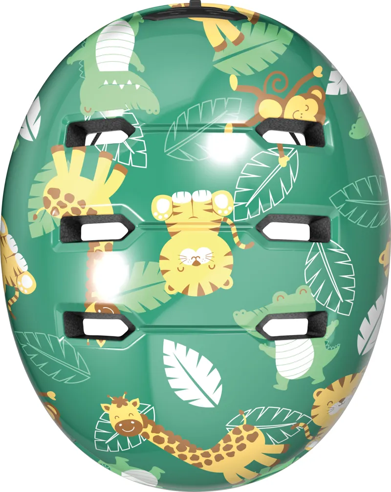 ABUS Skurb Kids Skate Helmet In Jungle Green-3