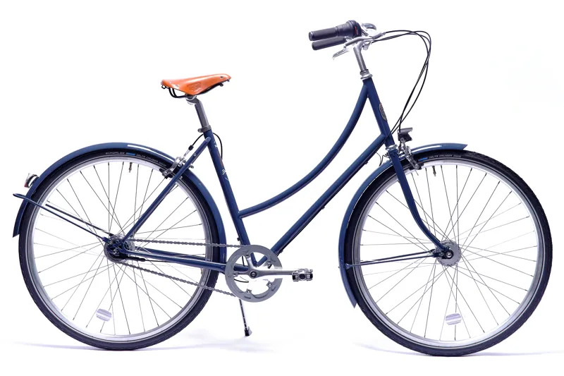 Pelago Bordeaux 7 Speed Hub Urban City Bike in Blue Note-1