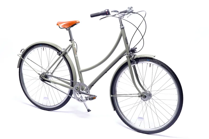 Pelago Bordeaux 3 Speed Hub Urban City Bike in Helene Grey-5