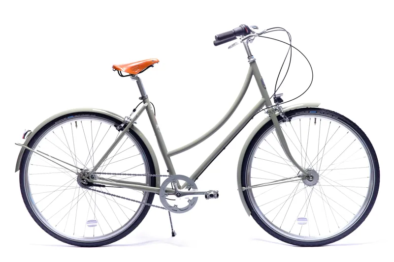 Pelago Bordeaux 7 Speed Hub Urban City Bike in Helene Grey-2