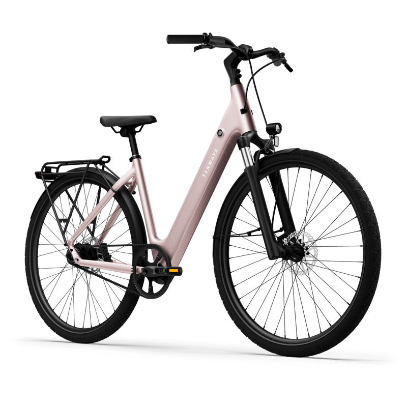 Tenways CGO800S Lightweight City eBike in Light Rose-1