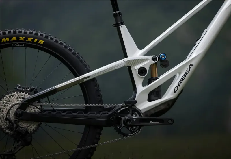 NEW - Orbea Rallon E- Team Mountain Bike in Aloha Green - Fantasy Purple Carbon View-4