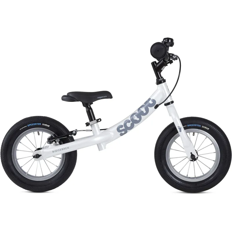Ridgeback Scoot 12 Kids Balance Bike in White