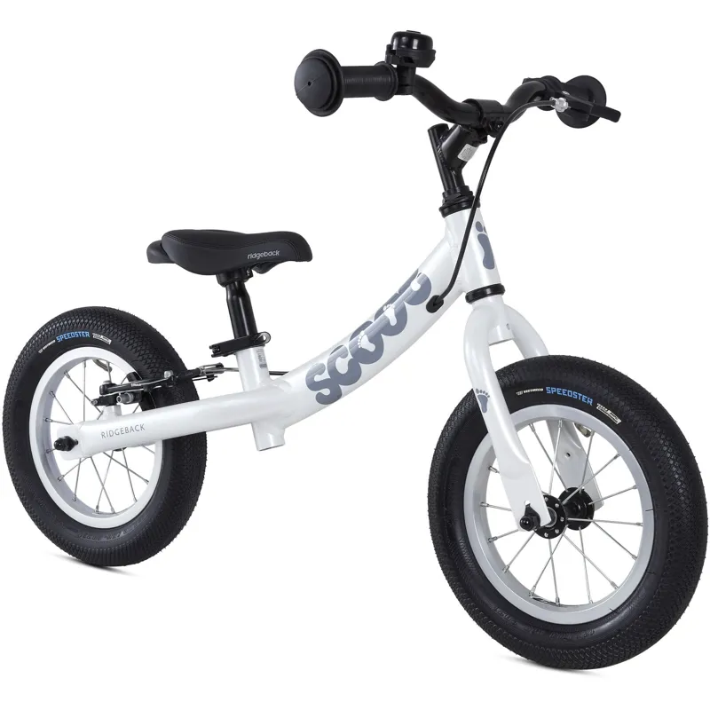 Ridgeback Scoot 12 Kids Balance Bike in White-1