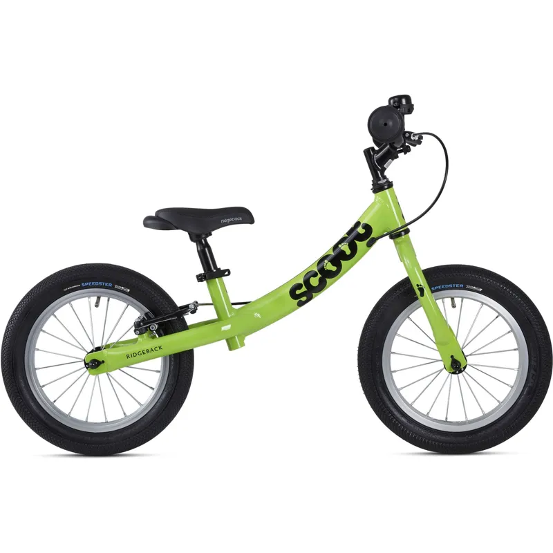 Ridgeback Scoot XL 14 Kids Balance Bike in Green