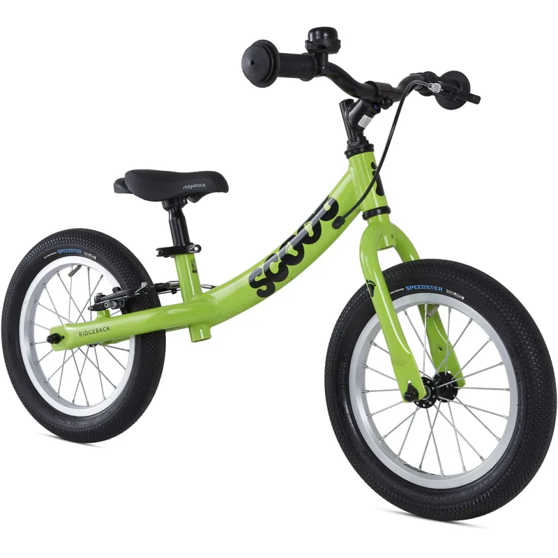 Ridgeback Scoot XL 14 Kids Balance Bike in Green-1