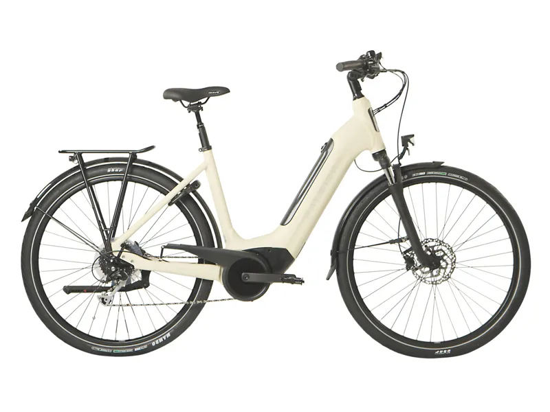 New Raleigh Motus Grand Tour Derailleur Lowstep Electric Bike in Cream