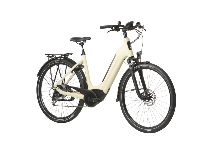 New Raleigh Motus Grand Tour Derailleur Lowstep Electric Bike in Cream-1