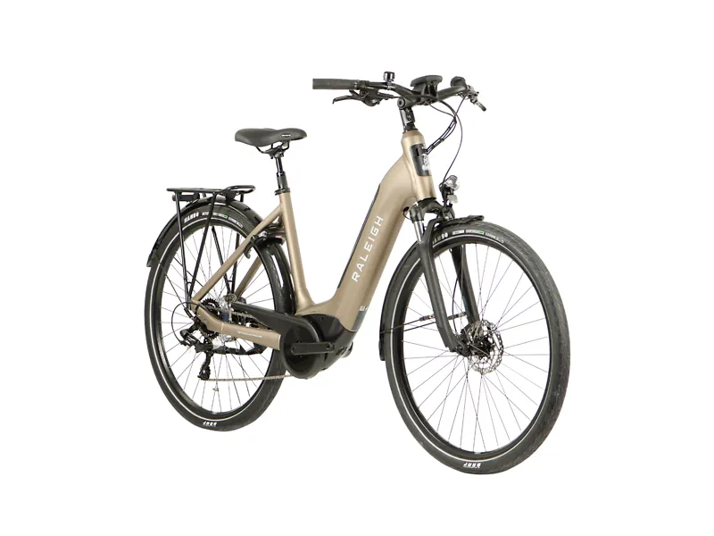 Raleigh Motus Tour Derailleur Lowstep Electric Bike in Champagne-1
