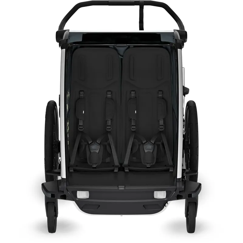 PREORDER NOW - Thule Chariot Cross Double Kids Bike Trailer in Slate Grey-4