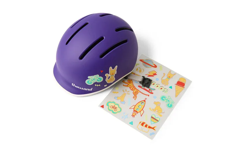 NEW - Thousand Party Purple Jr Kids Helmet-4